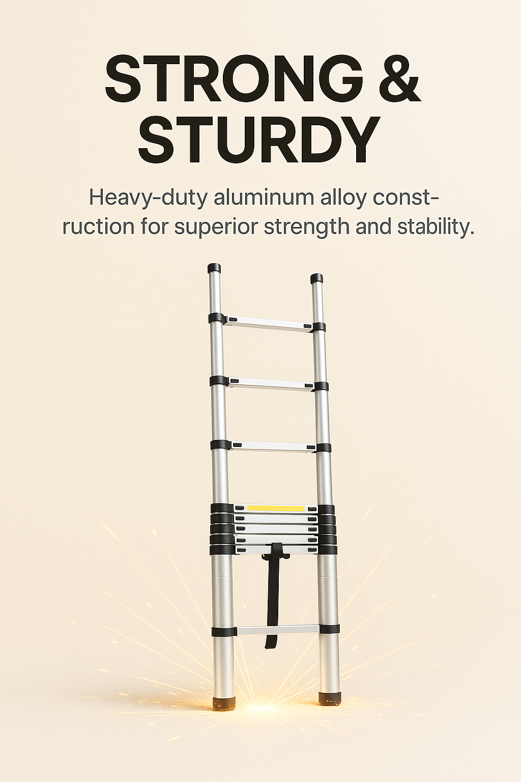 ProReach™ Telescopic Ladder – Compact, Strong & Portable (8.5 ft)