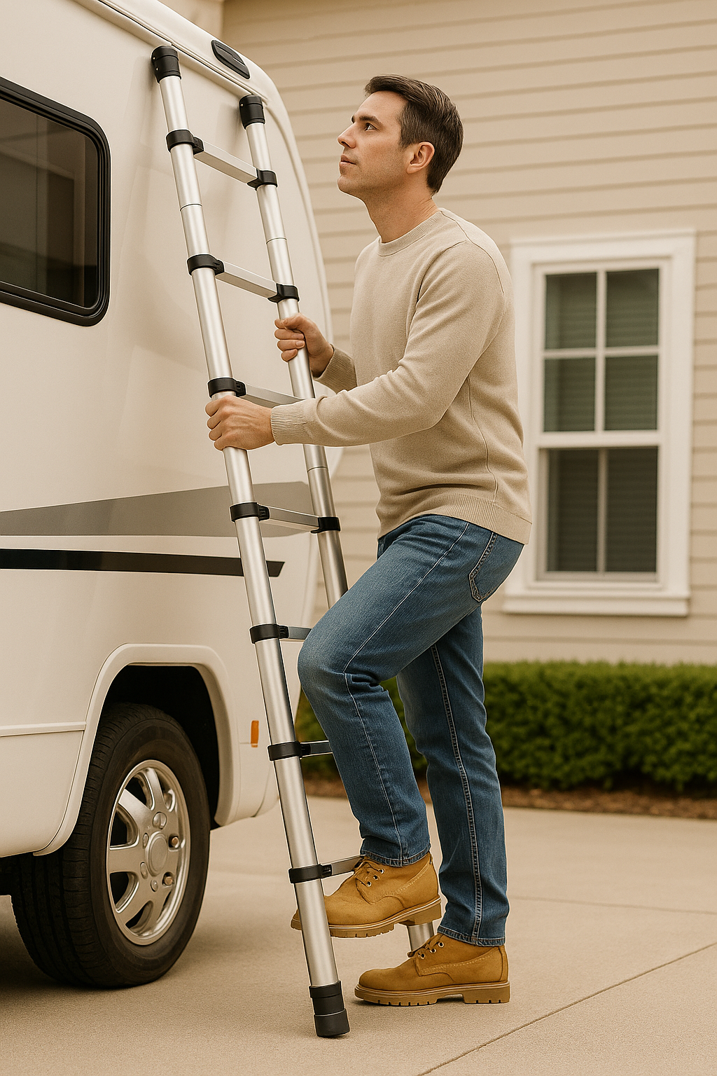 ProReach™ Telescopic Ladder – Compact, Strong & Portable (8.5 ft)